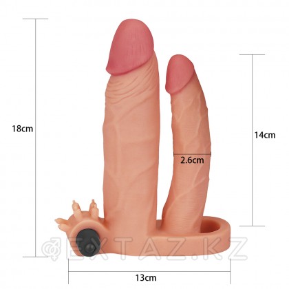 Насадка двойная с вибропулей Pleasure X Tender от sex shop Extaz фото 4