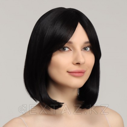Жарылысы бар жасанды Парик, 30 см. қара от sex shop Extaz фото 2