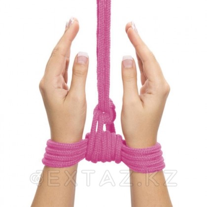 Бондажға арналған арқан - 10 М. (Қызғылт) от sex shop Extaz фото 3