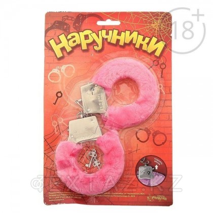 Наручники меховые розовые от sex shop Extaz