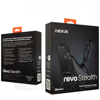 Вибромассажер простаты Nexus Revo Stealth App с вращающейся головкой - extaz.kz фото 10 Айналмалы басы бар Nexus Revo Stealth app простата діріл массажы от sex shop Extaz фото 10