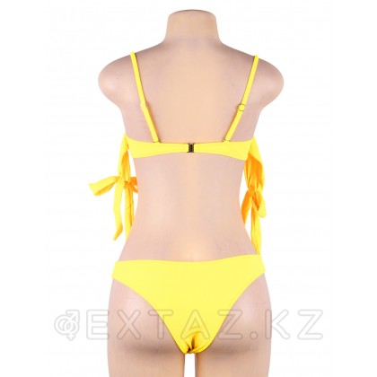 Rhinestone Yellow (S)байланған Купальник от sex shop Extaz фото 16