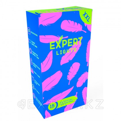 EXPERT Light XXL презервативтері, ультра жұқа, үлкейтілген, 15 дана от sex shop Extaz фото 2