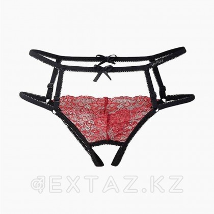 Қол жетімді және ленталы қызыл трусики (махаббатқа оңай) (R) от sex shop Extaz