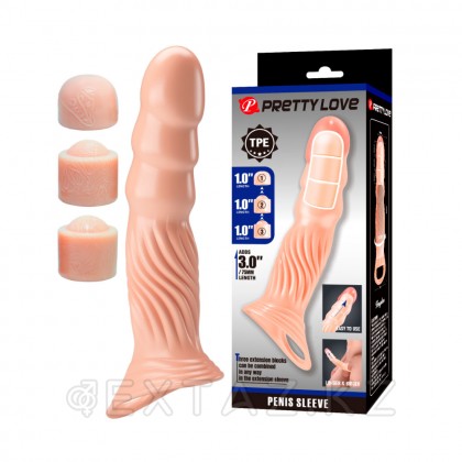 Pretty love үш ұзартқыш лайнері бар пениса қондырмасы от sex shop Extaz фото 7