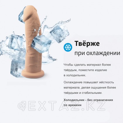 2 Аполлон моделінің шынайы дилдосы, жалаңаш (22 × 4,5 см) от sex shop Extaz фото 8