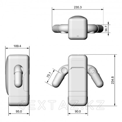 Инновациялық game Cup мастурбатор роботы (ақ) от sex shop Extaz фото 6