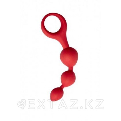 Анальные шарики Moons, 3 x 13 см , цвет бордовый от sex shop Extaz