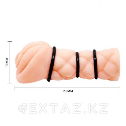 Мастурбатор реалистичный с вибрацией и кольцами Michelle от sex shop Extaz фото 8