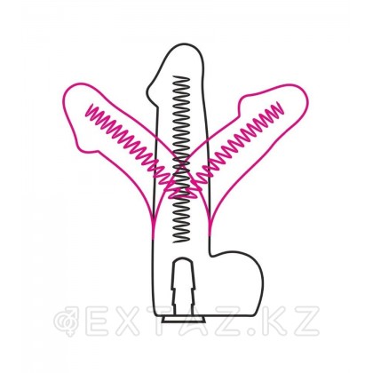 Фаллоимитатор неоскин на присоске LOVETOY FLEX & FIX SISTEM, 24 см от sex shop Extaz фото 2