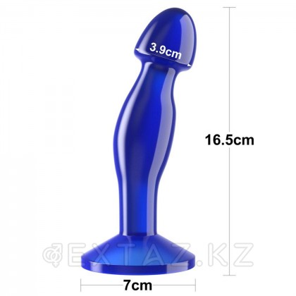 Простата массажері (анальды плагин) Flawless clear көк (16,5 см.) от sex shop Extaz фото 4