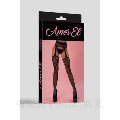 Palma белбеуі бар шұлықтар (S / L) Қара от sex shop Extaz фото 4