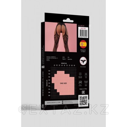 Palma белбеуі бар шұлықтар (S / L) Қара от sex shop Extaz фото 3