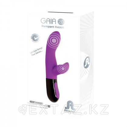 Adrien Lastic Gaia 2.0 күлгін қоян вибраторы (20,4×3,6 см) от sex shop Extaz фото 7