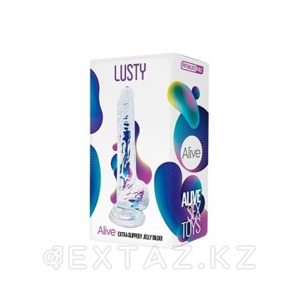 Lusty dildo ұсынылды Мөлдір тірі (18 * 3,2 см.) от sex shop Extaz фото 5