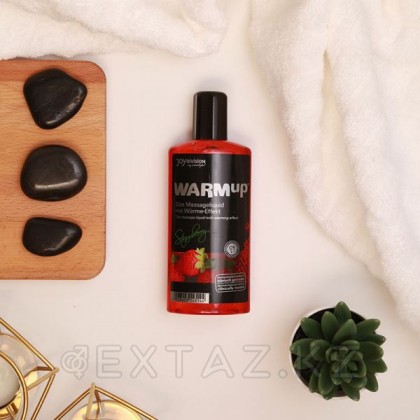 Құлпынай хош иісті Joy Division WARMup жеуге болатын массаж гелі (150 мл) от sex shop Extaz фото 5
