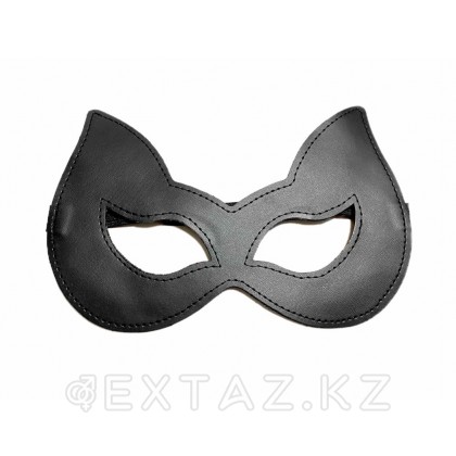 Маска черная из эко-кожи от sex shop Extaz фото 2