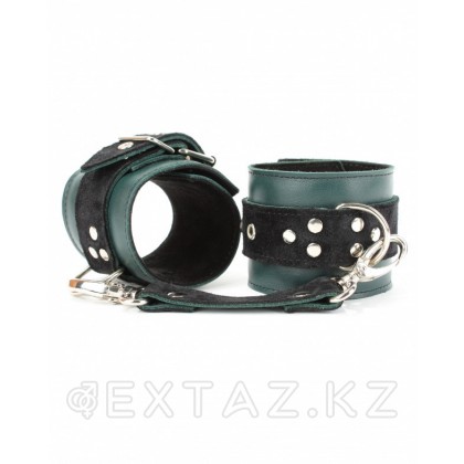 Шынайы былғарыдан жасалған аяқтардағы бұғаулар изумруд от sex shop Extaz фото 5