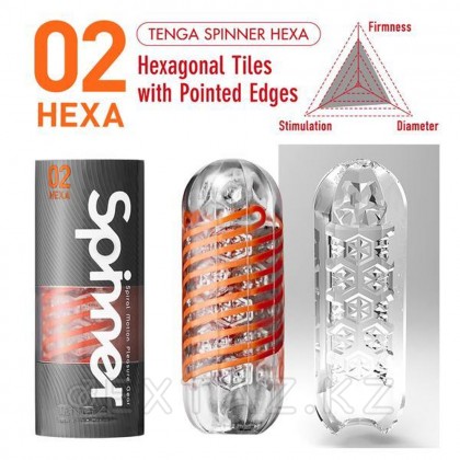 TENGA SPINNER Мастурбатор Hexa от sex shop Extaz фото 4