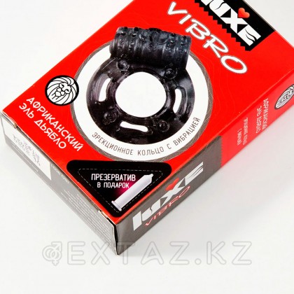 Діріл сақинасы Luxe Vibro африкалық але Диабло (+ презерватив) от sex shop Extaz фото 4