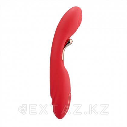 Қос стимуляциялы иілгіш вибратор, қызыл от sex shop Extaz фото 6