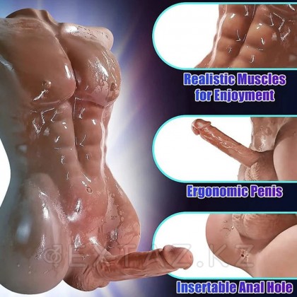 Сексуальный мужской торс с пенисом CompanionX Jeff 9 кг - extaz.kz фото 2 Companionx Jeff 9 кг пенисі бар сексуалды ерлер денесі от sex shop Extaz фото 2