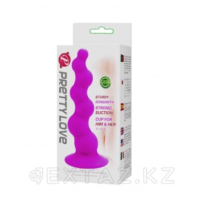 Анальная тығын сорғышта шарлармен от sex shop Extaz