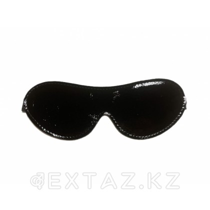 Маска на глаза из эко-кожи черная от sex shop Extaz фото 2