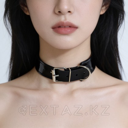 Эко былғары садақ жағасы қара от sex shop Extaz фото 4