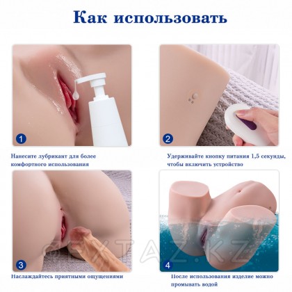 Gina үйкеліс функциясы бар шынайы Қос мастурбатор от sex shop Extaz фото 6