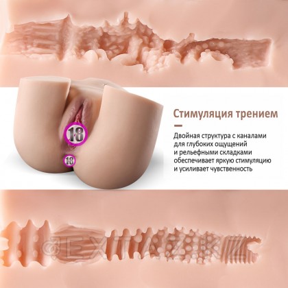 Шынайы Қос мастурбатор Дженни (қынап+анус) от sex shop Extaz фото 6