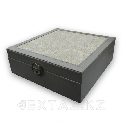 Ұйымдастырушы шаршы (былғары) сұр от sex shop Extaz фото 3