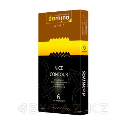 Domino Classic Nice Contour презервативтері, беті ойық, 6 дана от sex shop Extaz фото 2