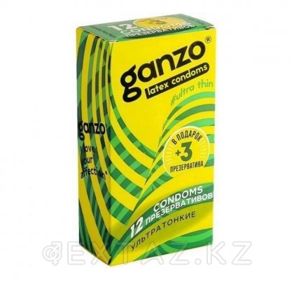 Ganzo презервативтері өте жұқа 15 дана. от sex shop Extaz