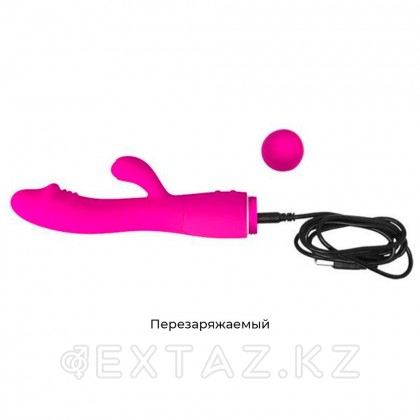 Ашық қызғылт қоян вибраторы Snappy от sex shop Extaz фото 6