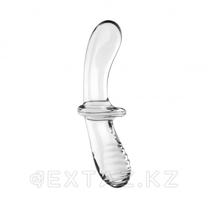 Satisfyer double Crystal шыны дилдо (20×5,5 см) мөлдір от sex shop Extaz фото 7