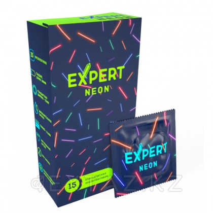 Expert neon презервативтері, жарқыраған, 15 дана от sex shop Extaz фото 3