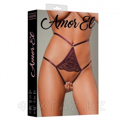 Amor el Plum қол жетімді Трусики, шілтер, қара өрік, M от sex shop Extaz фото 3