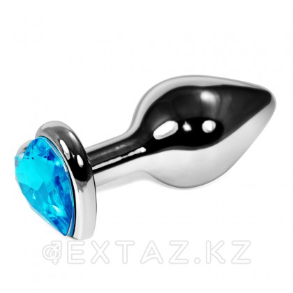 Металлический плаг с кристаллом, голубой от sex shop Extaz