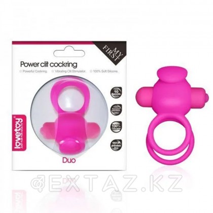 Power duo clit cockring эрекциялық діріл сақинасы (қызғылт) от sex shop Extaz