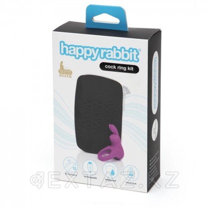 Күлгін дірілмен happy rabbit эрекциялық сақинасы (қорапта) от sex shop Extaz фото 8