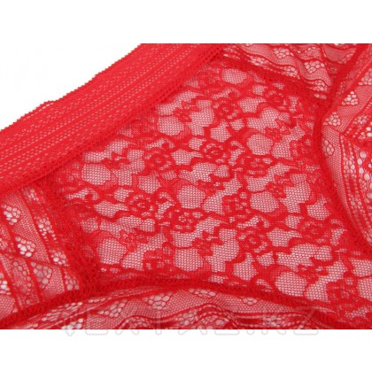 Бразилиялық Floral Lace қызыл Трусики (XS-S өлшемі) от sex shop Extaz фото 5