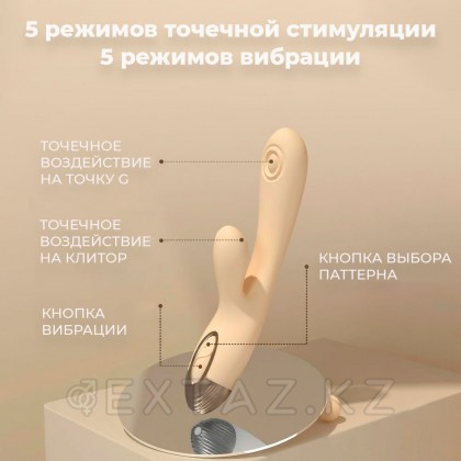 Drywell ұсынған Pada қоян вибраторы бежевый от sex shop Extaz фото 5