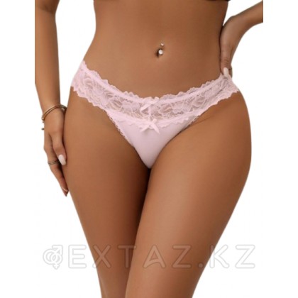 Танга сексуалды Флоральды Лейс қызғылт Трусики (XS-S өлшемі) от sex shop Extaz