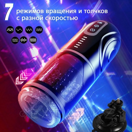 Стендте үйкеліс және айналу функциясы бар автоматты мастурбатор от sex shop Extaz фото 4