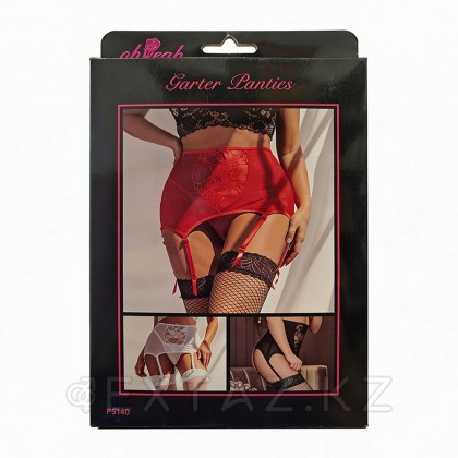 Шұлық белдіктері бар жоғары белбеу Қызыл (3XL) от sex shop Extaz фото 2