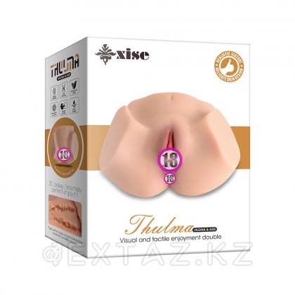 Шынайы Қос мастурбатор Thulma (қынап+анус) от sex shop Extaz фото 8
