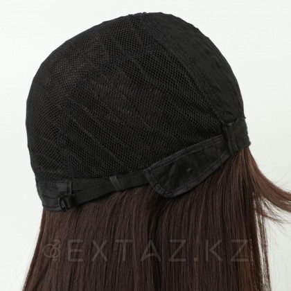 Жарылысы бар жасанды Парик, 60 см, каштан түсі от sex shop Extaz фото 6