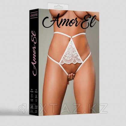 Ақ (L)қол жетімді ашық трусиктер от sex shop Extaz фото 3