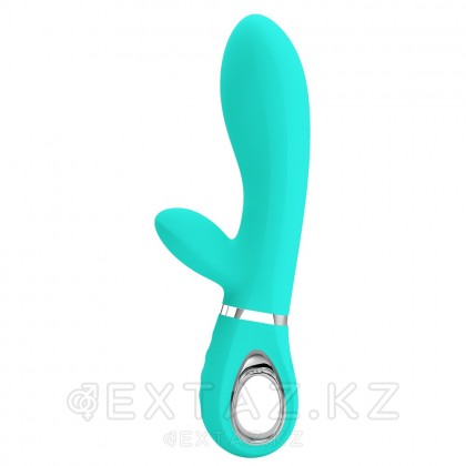 Томас супер жұмсақ қоян вибраторы (20 см) көгілдір от sex shop Extaz